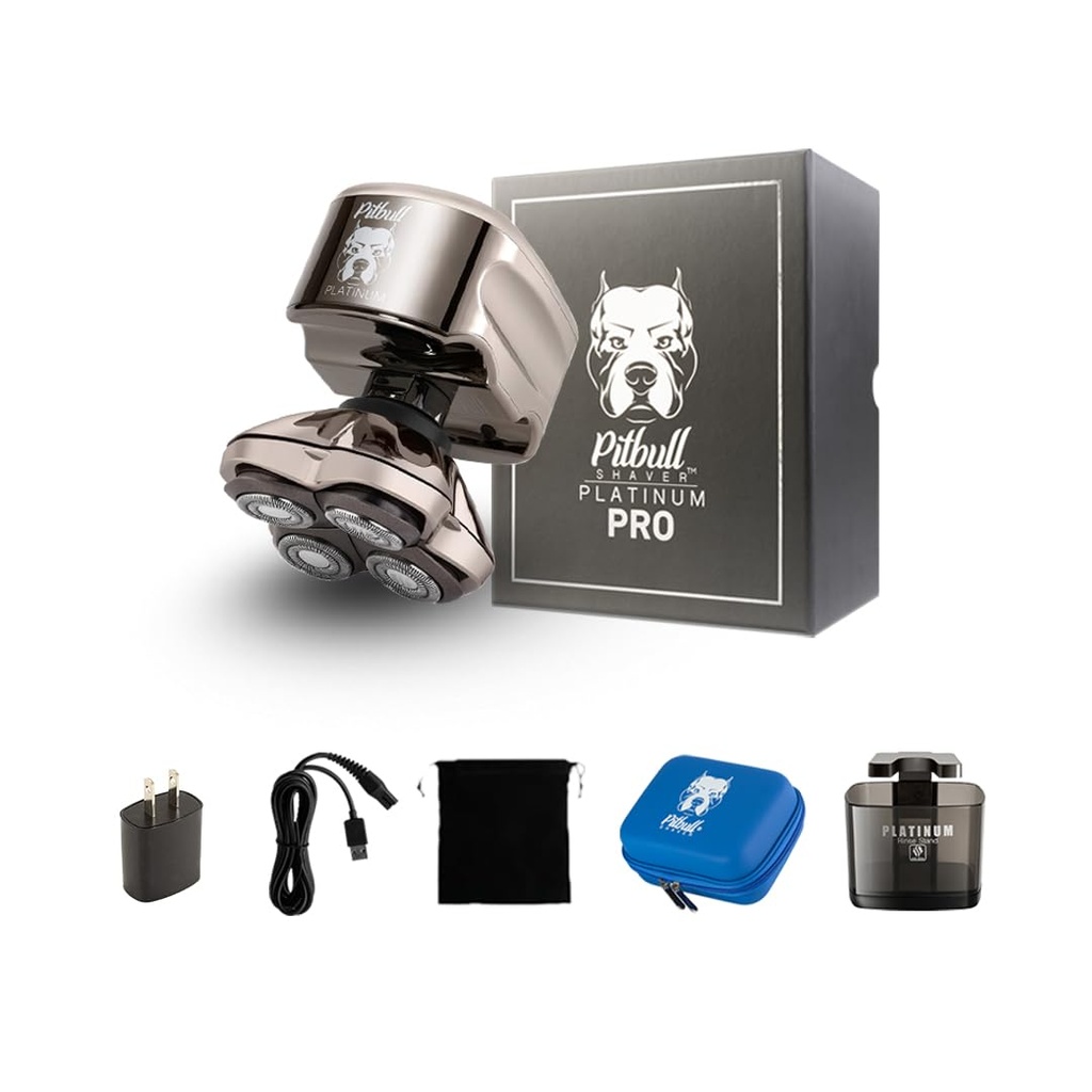 Skull Shaver Pitbull Platinum Pro - Electric Razor for Men
