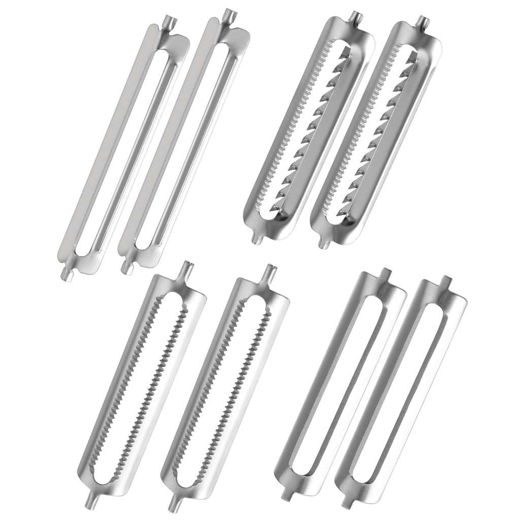 8 Pcs Stainless Steel Multifunctional Peeler Set, Replacement Blades for Kitchen, Vegetable
