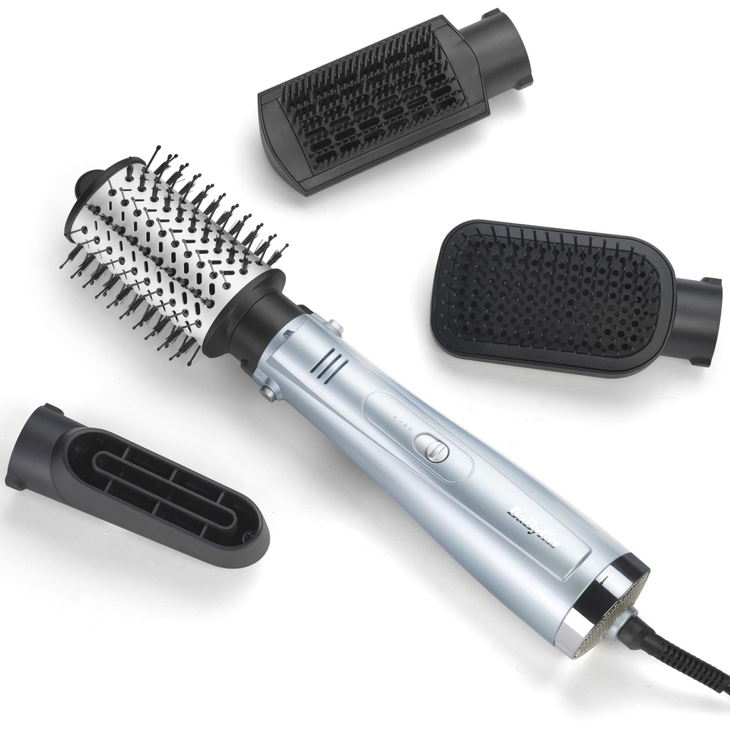 BaByliss Hydro-Fusion 4-in-1 Hair Dryer Brush - 1000W Anti-Frizz Air Styler