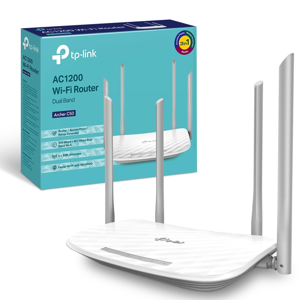 TP-Link Archer C50 AC1200Mbps Wireless Dual-Band WiFi Router