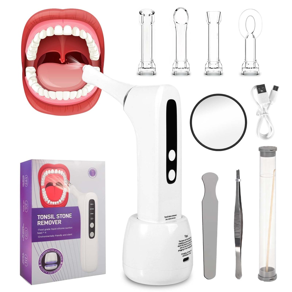 Tonsil Stone Remover, Professional Electronic Tonsil Stone Remover and Bad Breath Treatment