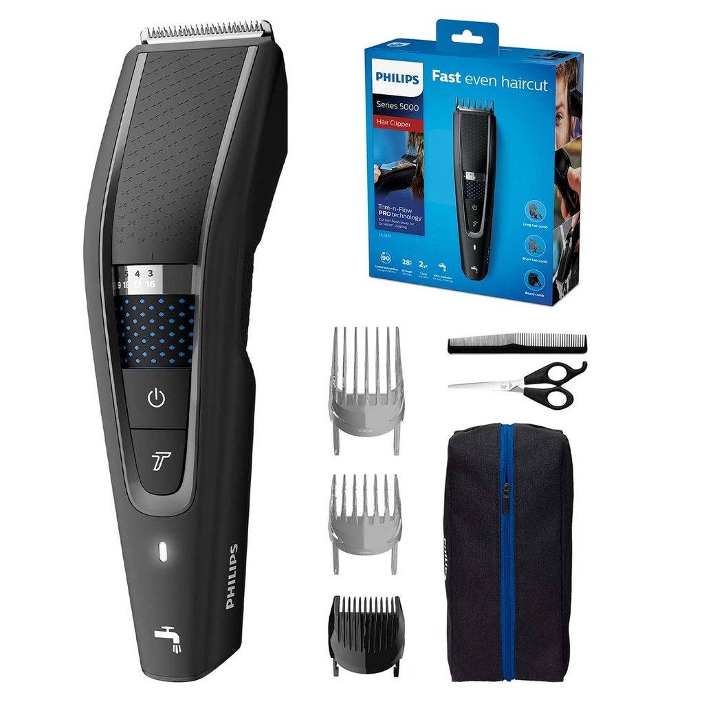 PHILIPS Hair Clipper Series 5000 with Trim-n-Flow PRO Technology