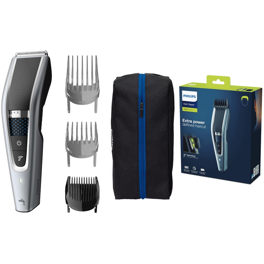 Philips Hair Clippers, Series 5000 Trim-n-Flow PRO Technology Hair Clipper