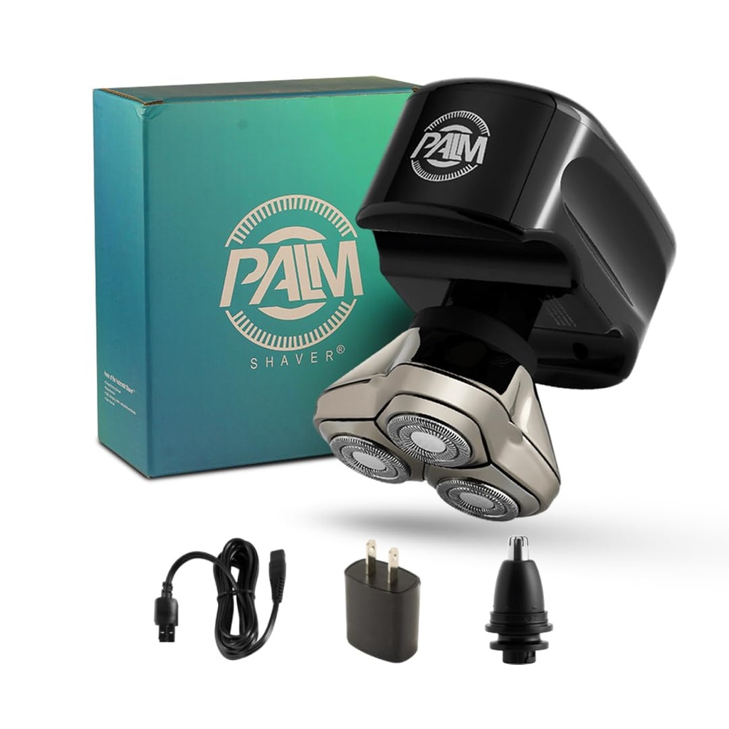 Skull Shaver Palm 3 Head & Face Shaver - Ergonomic Design- Waterproof Cordless Shaver-Travel Friendly