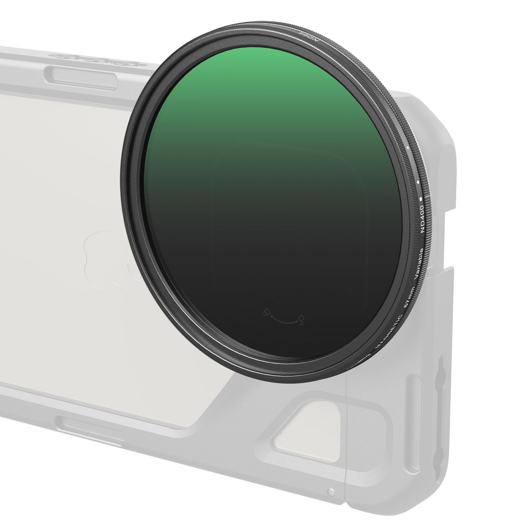 SMALLRIG Magnetic 67mm VND Filter ND64-ND400 (6-9 Stop), Adjustable ND Filter for iPhone 16