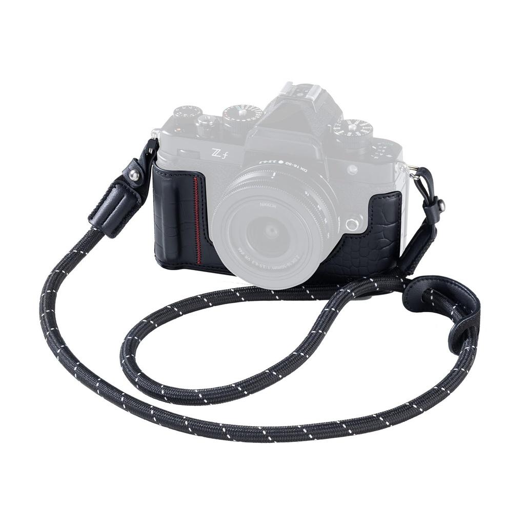 SMALLRIG Camera Case Kit for Nikon Z f, Vintage PU Leather Camera Case 