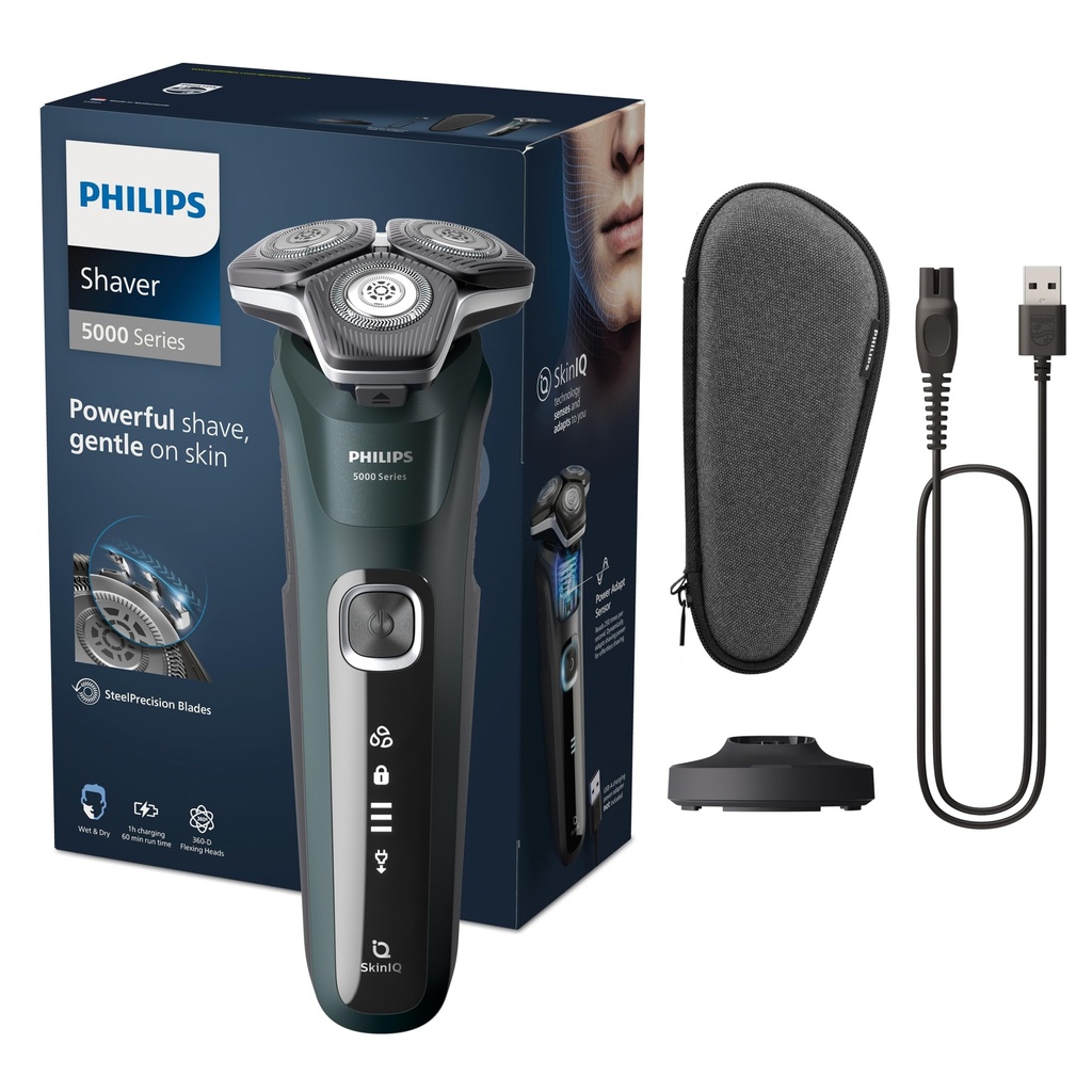 Philips Shaver Series 5000 - Wet & Dry Electric Men's Shaver