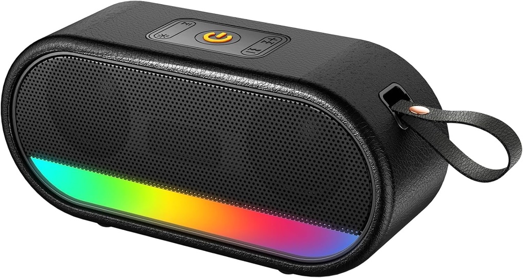 Bluetooth Speaker, Bluetooth 5.3 Portable Music Box, Bass Drivers, LED Breath Light