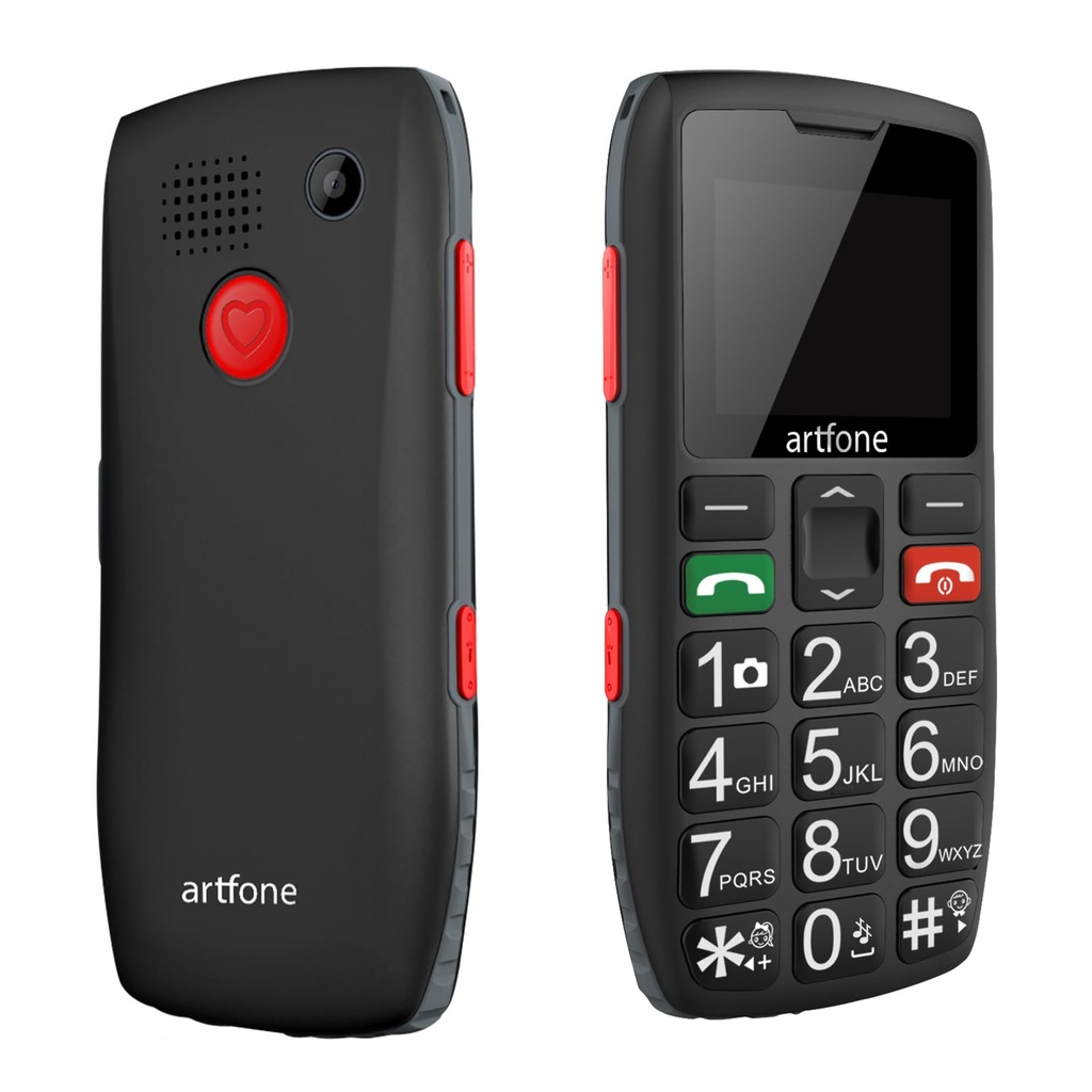 artfone C1 Big Button Mobile Phone for Elderly SIM Free Senior Mobile Phones SOS