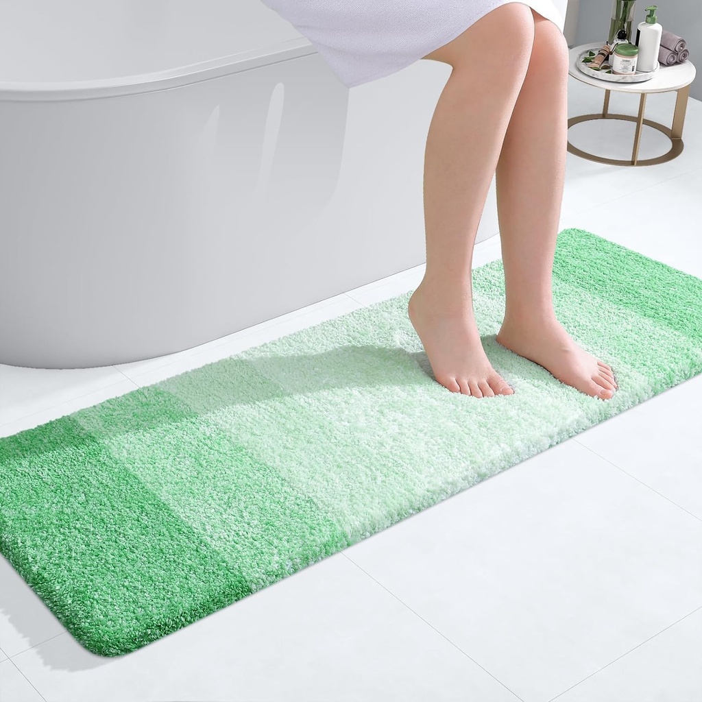 smiry Microfiber Bath Mat, 40 x 120 cm, Non-Slip Super Absorbent Bathroom Mat, Extra Soft T