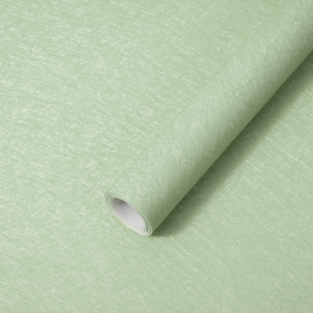 Abyssaly Self Adhesive Wallpaper Green Sticky Back Plastic Roll Removable Wallpaper Peel an