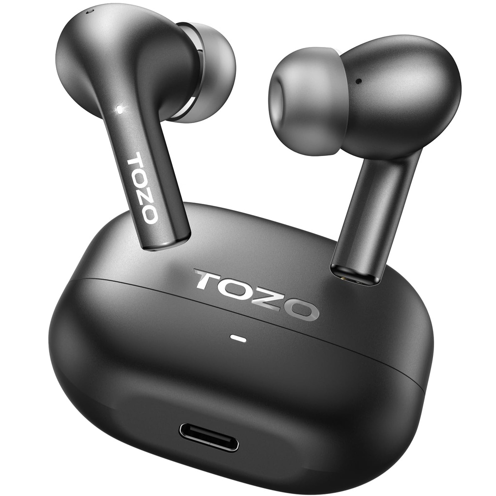 TOZO E2 Wireless Earbuds, Bluetooth 5.3 Earphones, 32 EQ Presets & App Customisation, 10mm