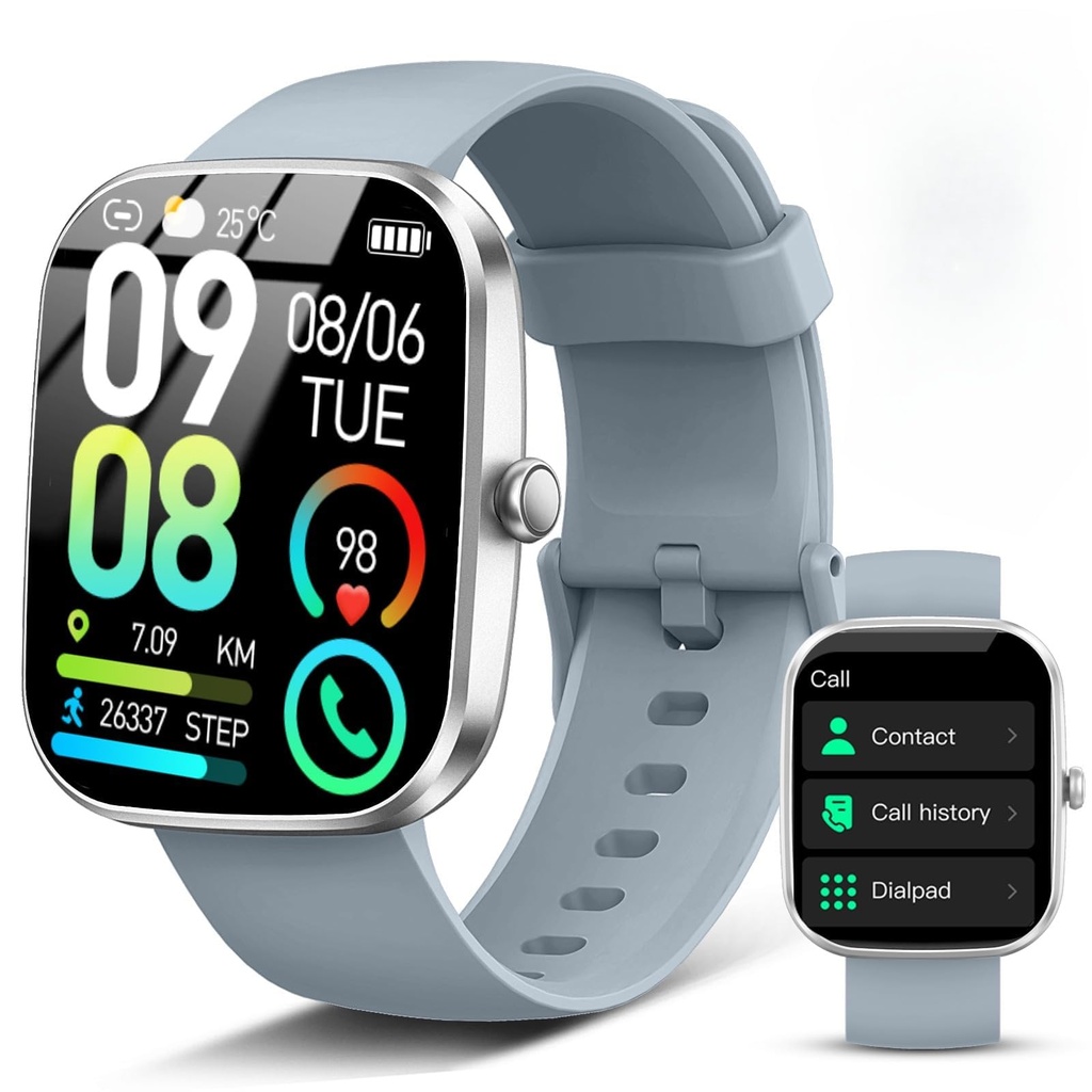Smart Watch for Men Women Answer/Make Calls, 1.91"HD Touch Screen Fitness Watch with Heart