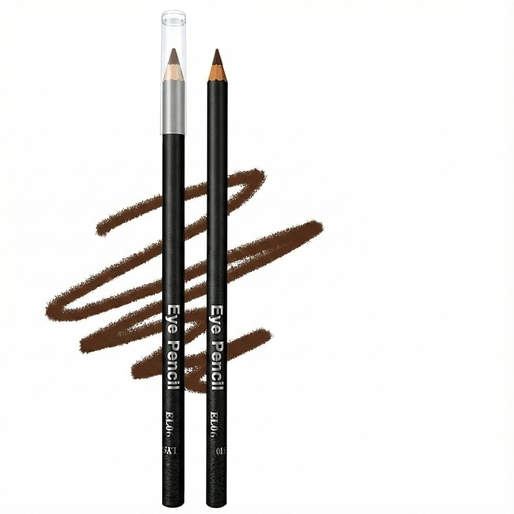 Eyebrow Pencil 2 Pack Ã¢Â€Â“ Brown, Sharpenable Wooden Brow Pencils with Soft, Blendable Co