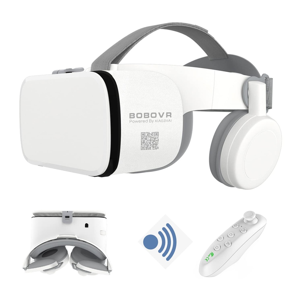 VR Headst for Phone, VR Glasses IMAX 110°FOV Foldable Virtual Reality Headsets for iPhone
