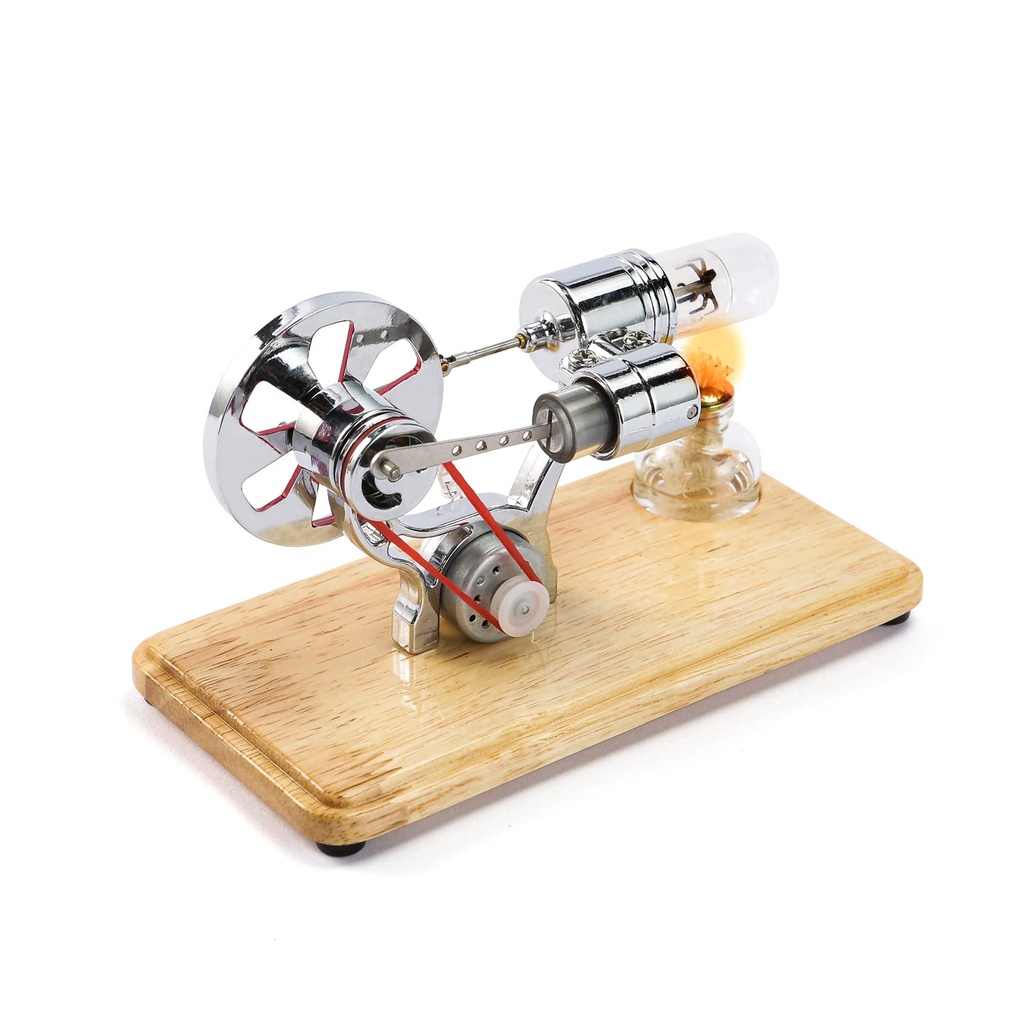 VISLONE Stirling engine motor kits, steam engine model building kits, mini hot air Stirling