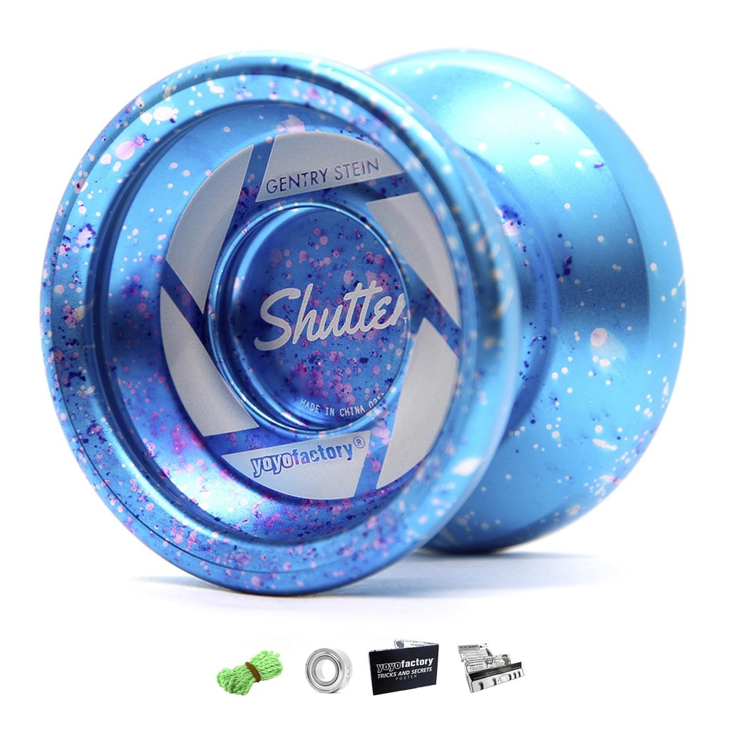 YoYo Factory Shutter Metal Yo Yo Professional Trick YoYo with Extra Ball Bearing