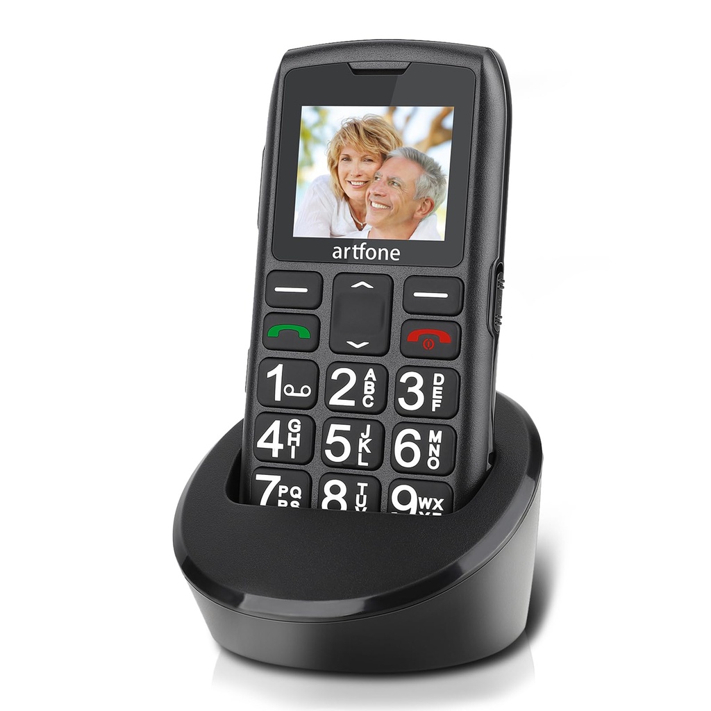 artfone C1+ Big Button Mobile Phone for Elderly SIM Free Senior Mobile Phones