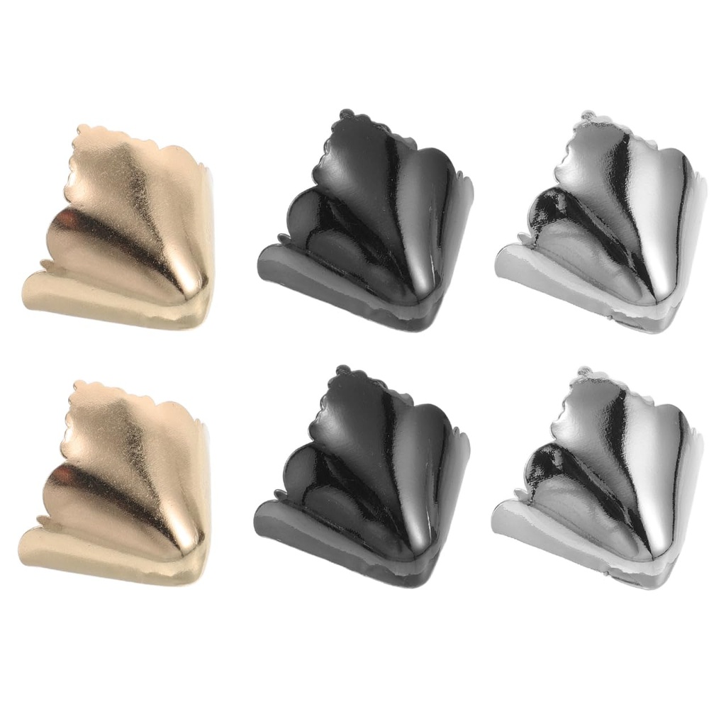 Homoyoyo 3pairs Metal Shoes Pointed Protector High Heels Toe Caps Shoes Tips Cap Covers for