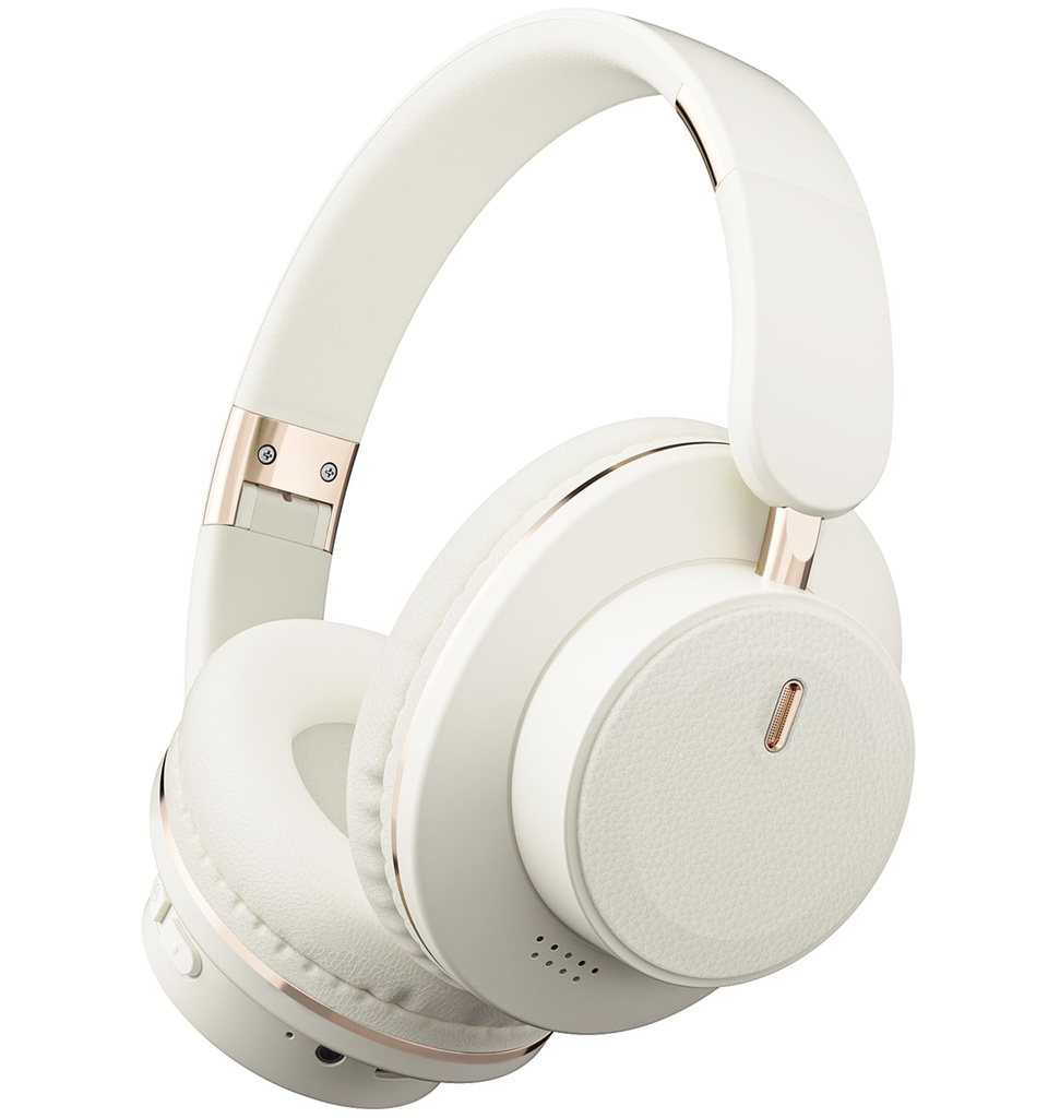 ESoundvol Bluetooth Headphones Over Ear, 65H Playtime HiFi Stereo Over Ear Headphones Wireless