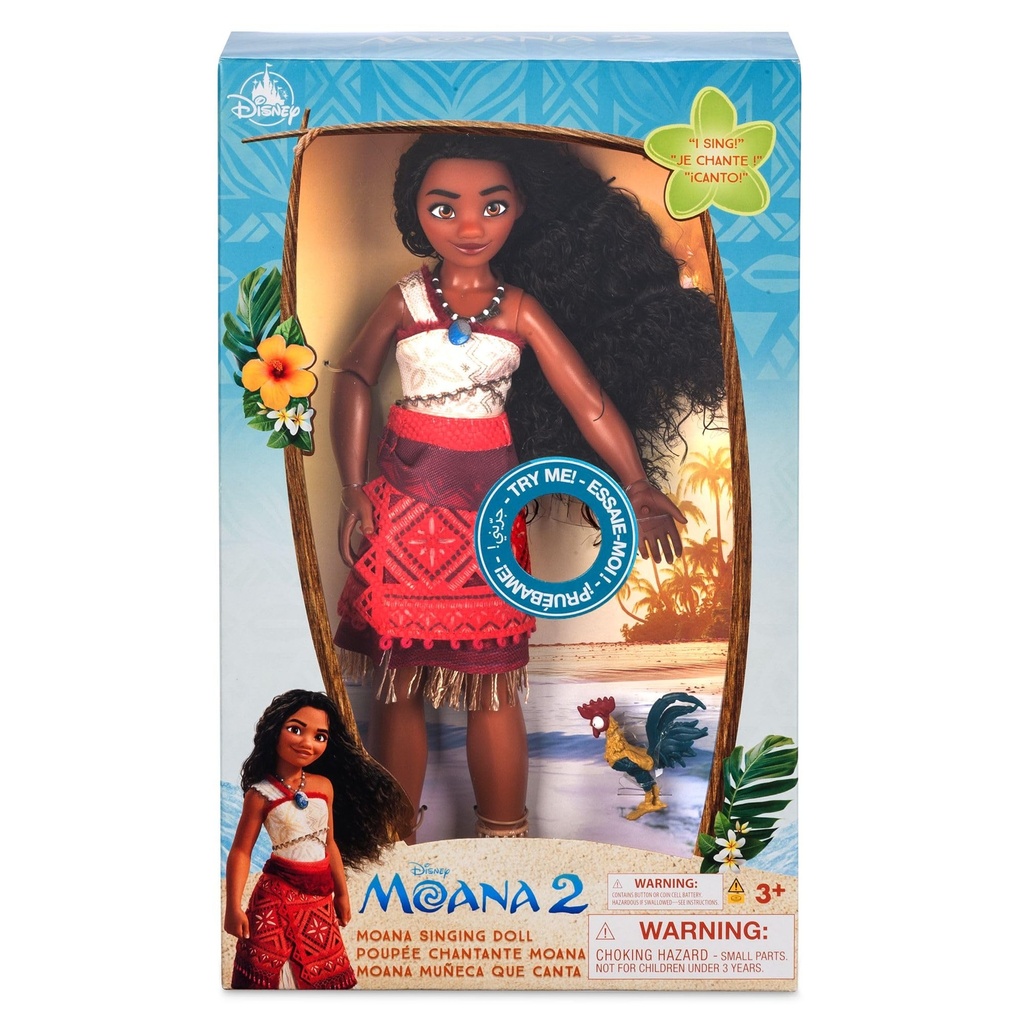 Disney Store Official, Moana Singing Doll, Moana 2, Figurine Sings We're Back in English, I