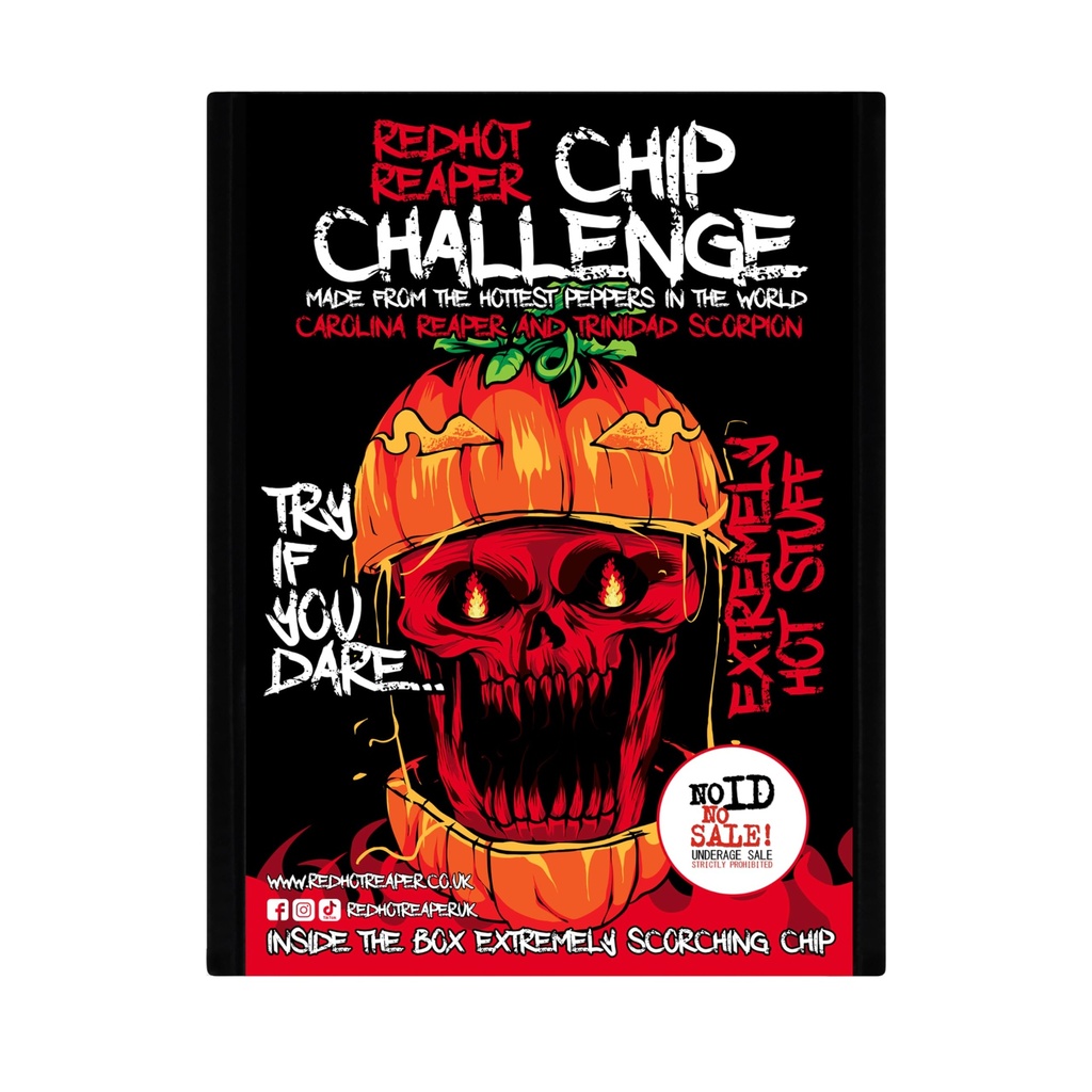 Red Hot Reaper Challenge Hottest Chip Halloween Carolina Reaper Spicy Challenge