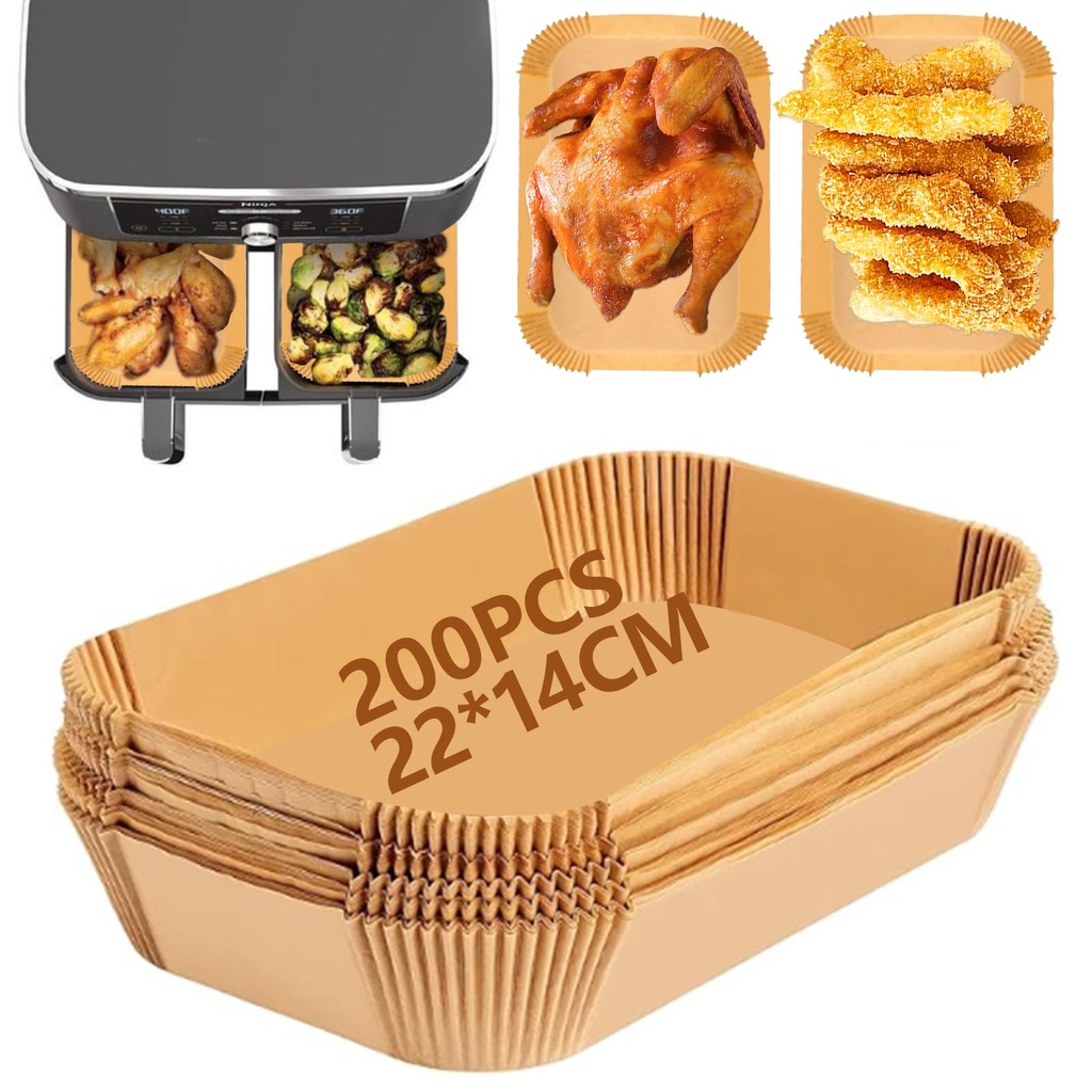 Air Fryer Liners, 100PCS Air Fryer Disposable Paper Liners, Ninja Air Fryer Liners, Disposa
