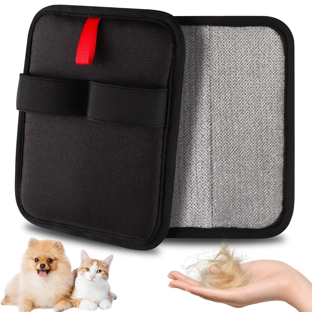 2pcs Electrostatic Pet Hair Removal Gloves,Reusable Celery Pets Grooming Gloves,Upgraded Sta