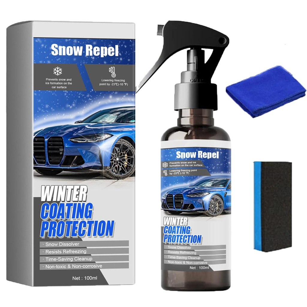 Car Windshield Snow Melting Coating Spray, Deicer Spray for Car Windshield,Window Snow Spra