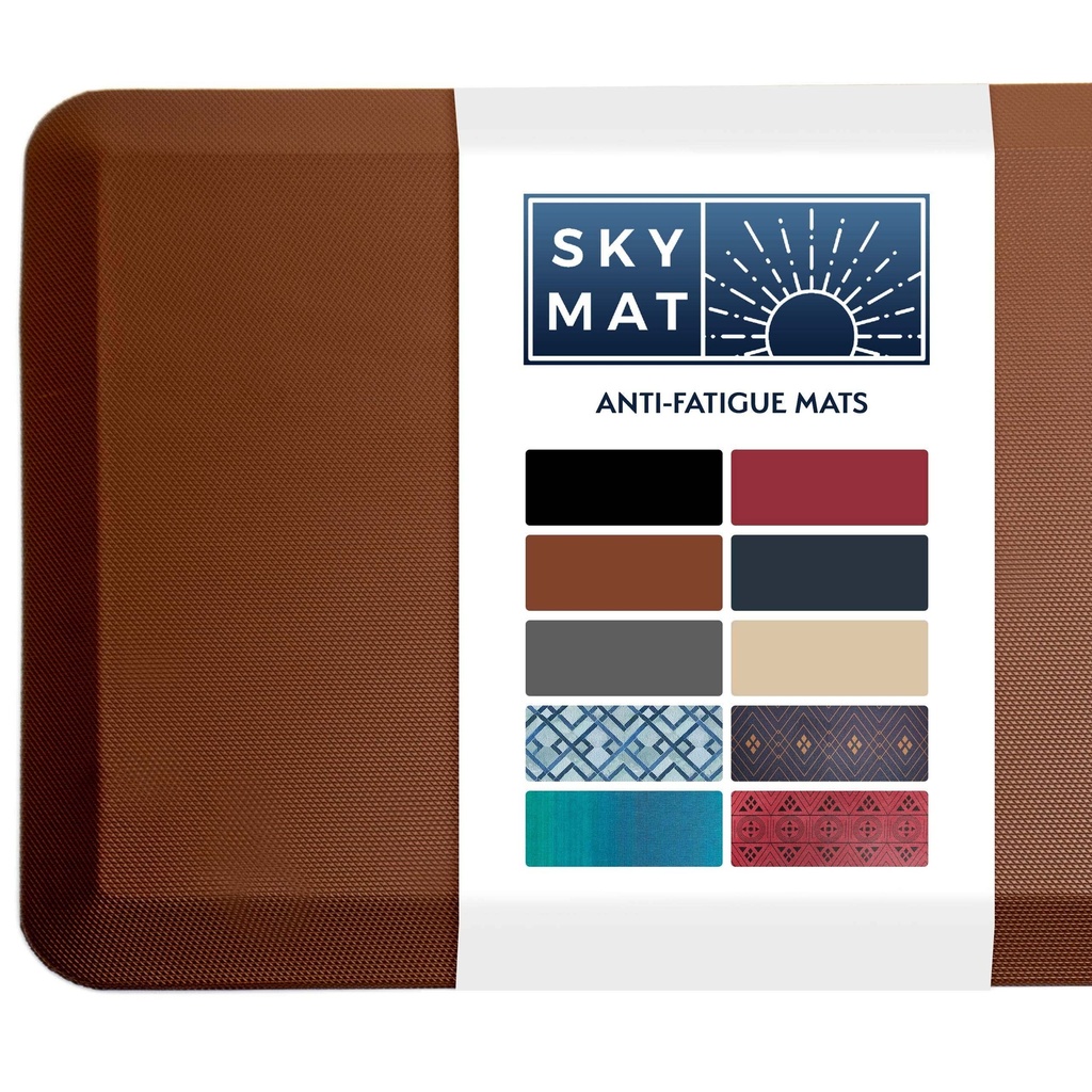 Sky Solutions Kitchen Mat - Padded, Non-Slip, Absorbable Anti Fatigue Standing Mat 