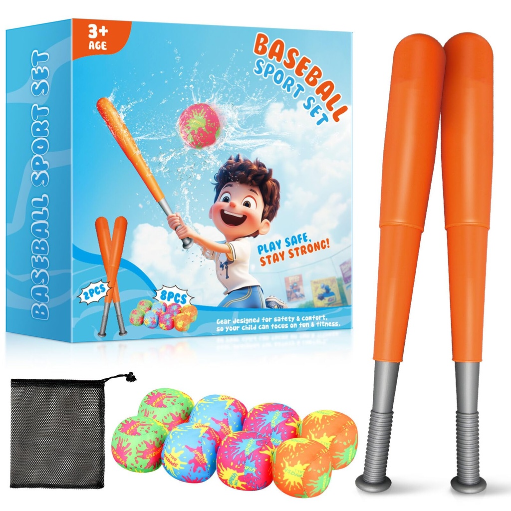 Aooess Toys for 3+ Year Old Kids: Water Baseball Toy for Kids Outdoor Ball Toys for 3 4 5 6