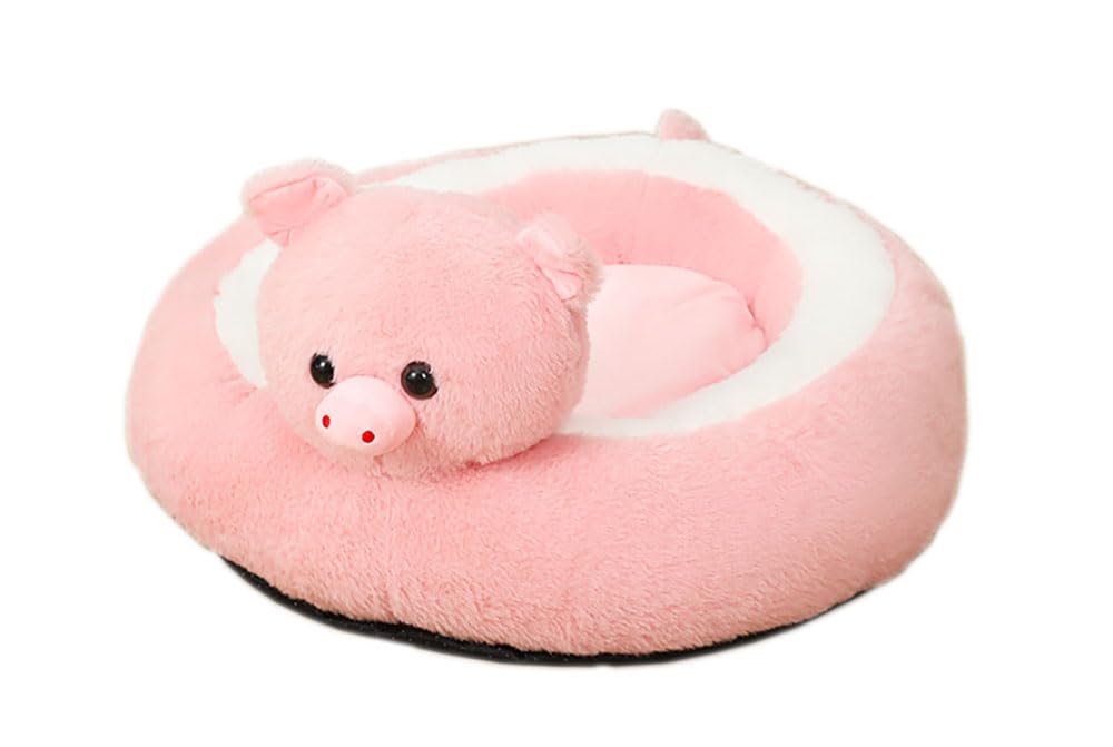 FunnyCos Cute Animal Styling Dog Bed Round Cat Bed Cozy Warm Autumn Winter Indoor Puppy Sofa