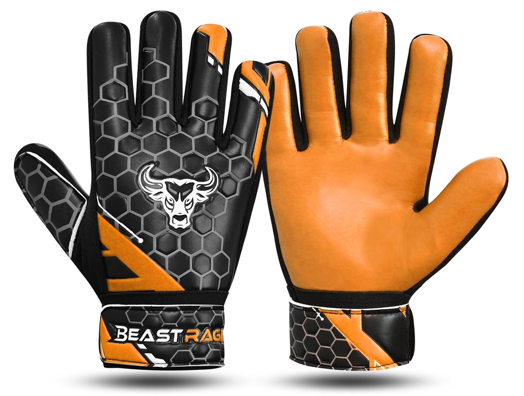 BEAST RAGE Football Goalkeeper Gloves for Boys Kids Youth,Soccer Goalie Gloves with Strong