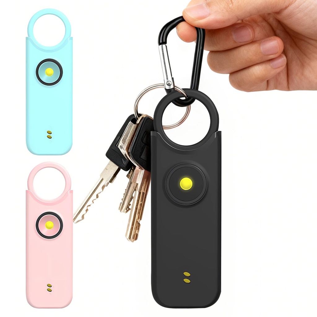 New Personal Alarms for Women,3 in 1 135DB Self Defence Weapons UK Legal, Pink