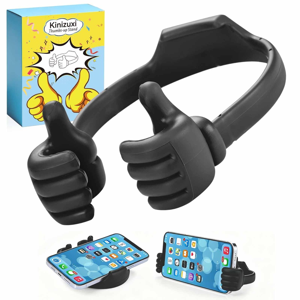 Kinizuxi Thumb Up Mobile Phone Stand, Universal Flexible Silicone Mobile Phone Holder Table,