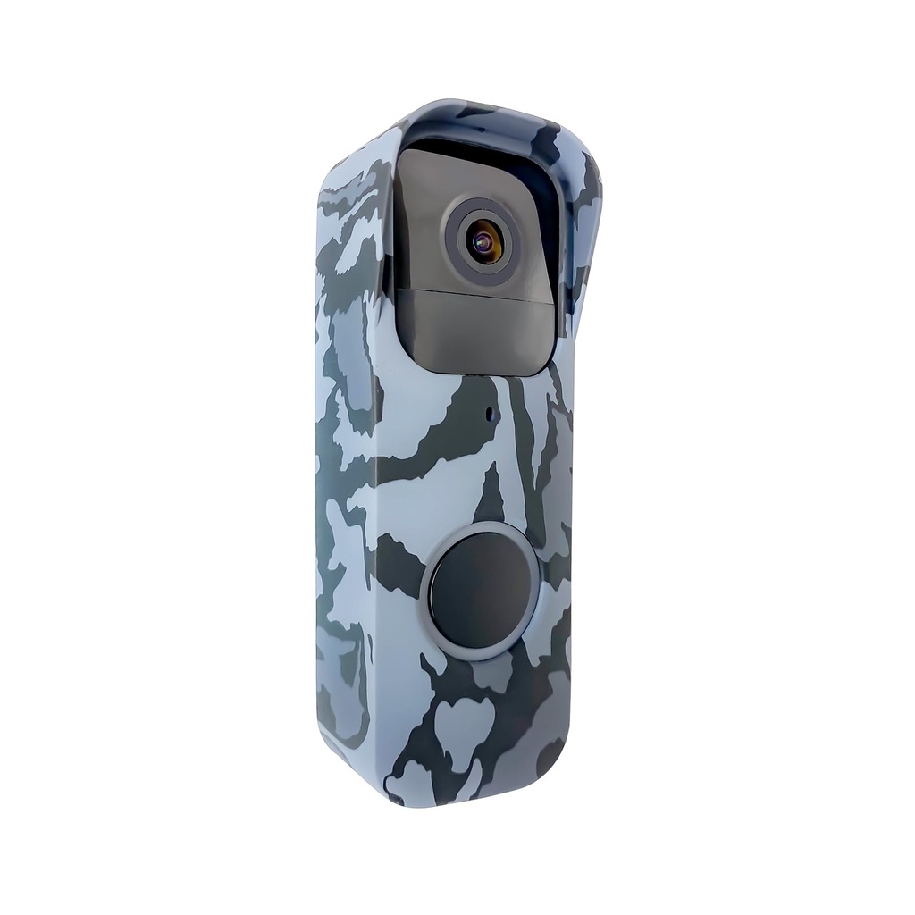 Silicone Cover for Blink Video Doorbell, Weatherproof Protective Case (Print Design) No-Dri