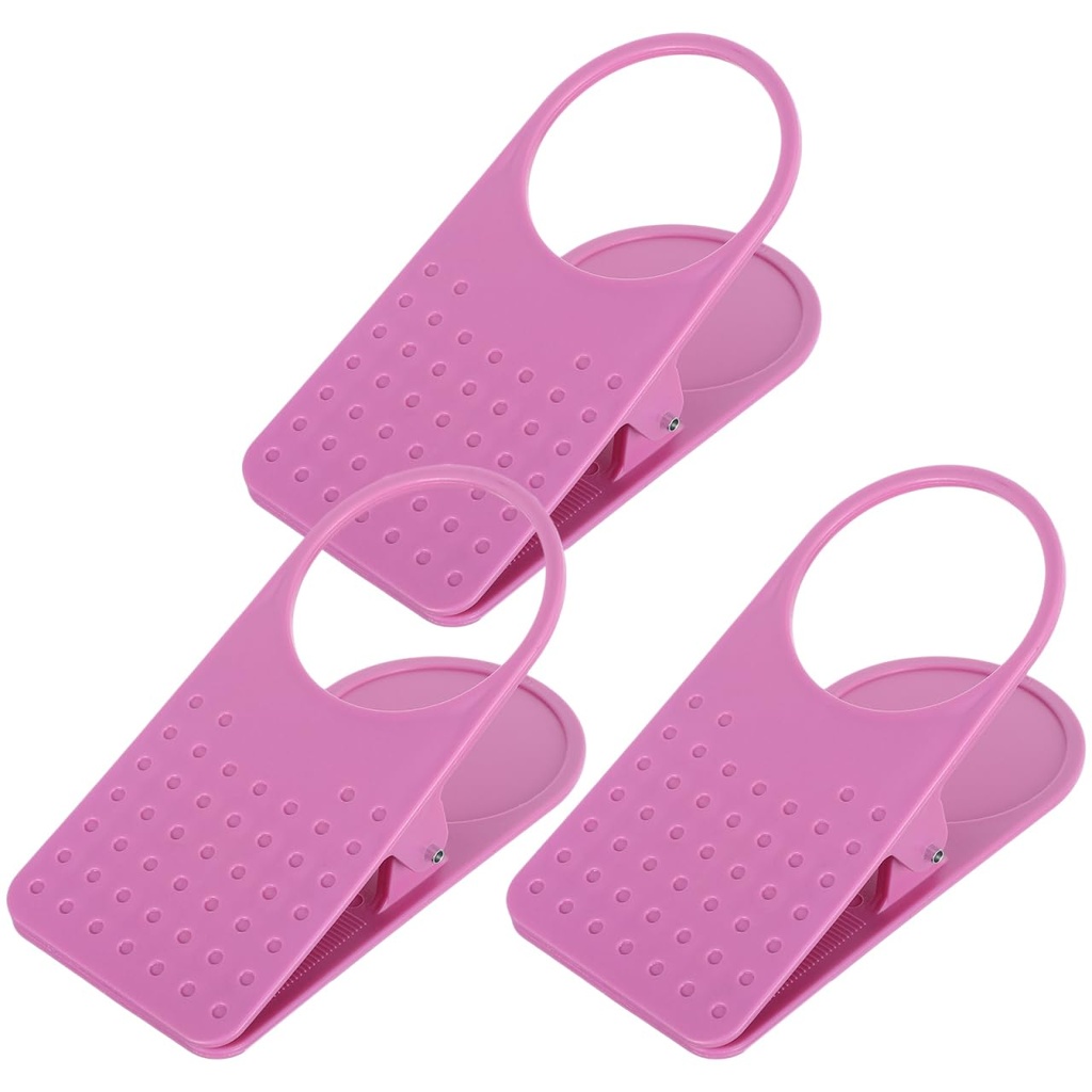 Cabilock 3 Piece Clip on Table Cup Holder Large Clamp Drink Holder for Mugs and Water Bottl