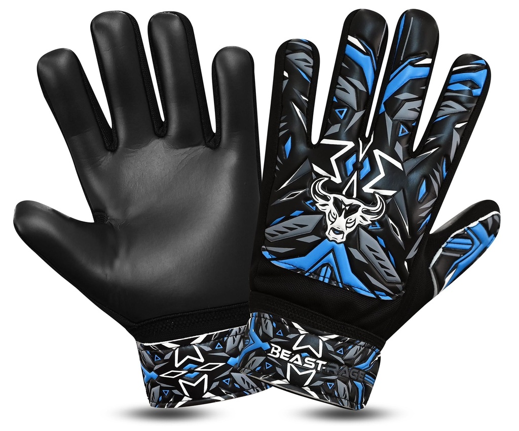 BEAST RAGE Football Goalkeeper Gloves for Boys Kids Youth,Soccer Goalie Gloves with Strong