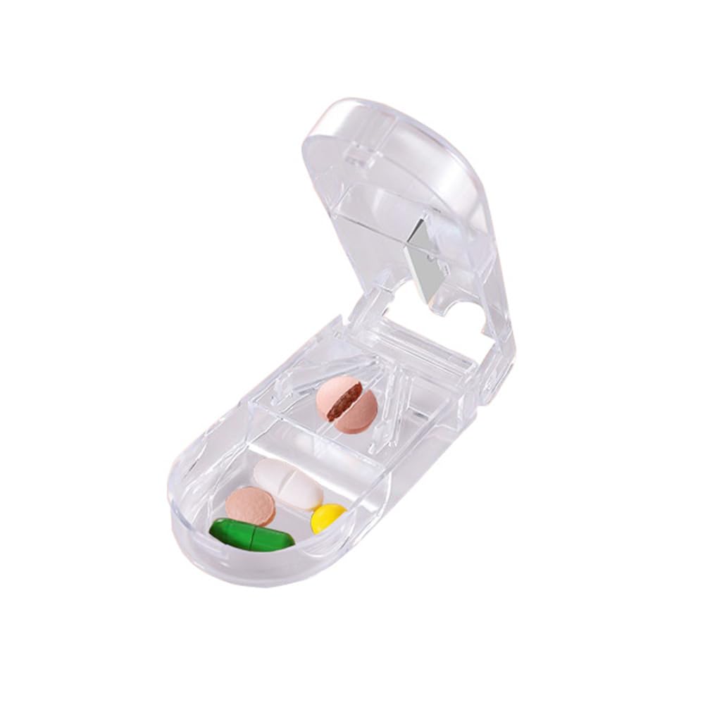 Pill Cutter, Pill Tablet Cutter with Blade Tablet Breaker for Small Pills or Large Pills, P