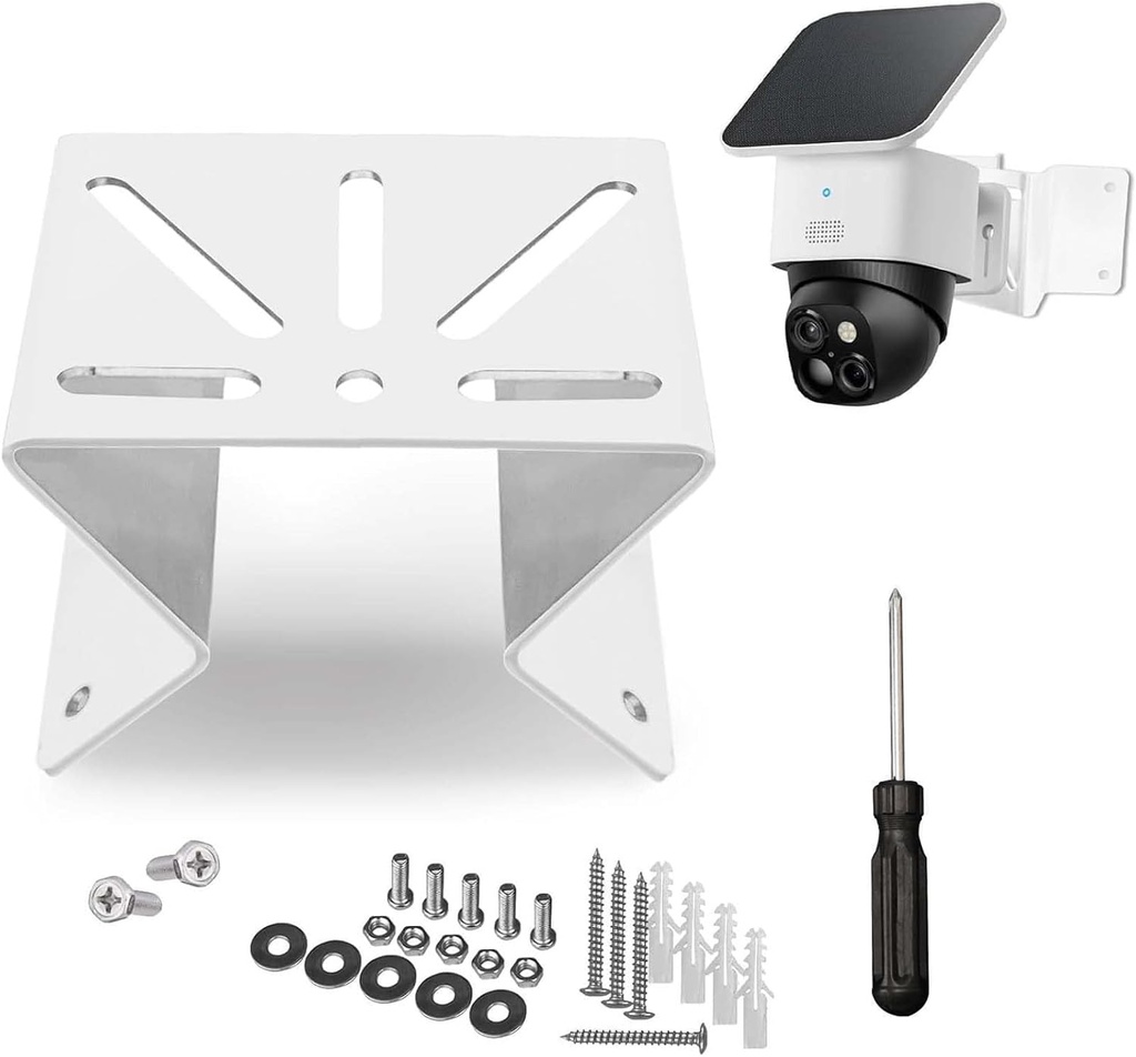 Stainless Steel Corner Mount Bracket for PTZ Security Camera, Compatible with eufy SoloCam