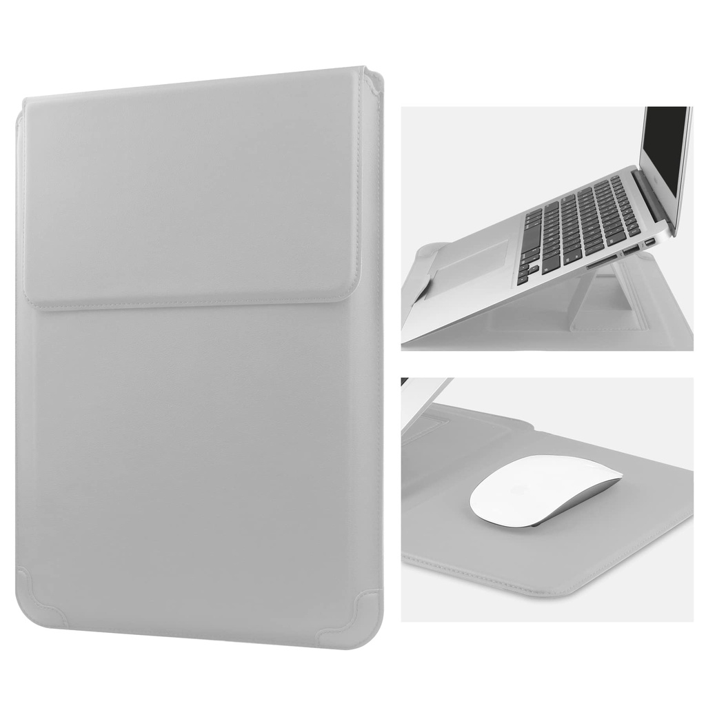 HoYiXi 13 Inch Laptop Sleeve Case PU Leather Bag Compatible with MacBook Air 13 M1 M2 2022-