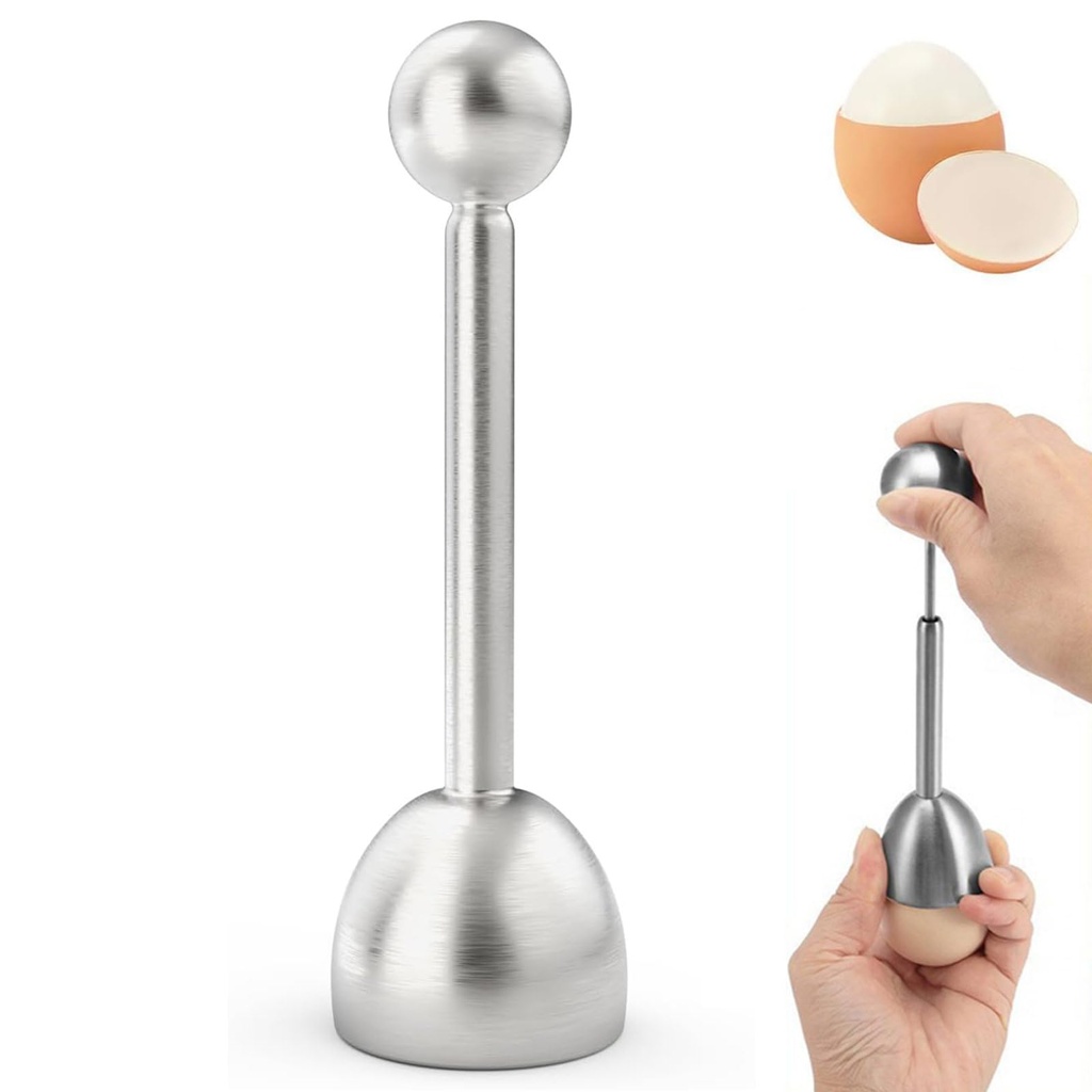 1 Piece Egg Cracker Egg Cutter,Stainless Steel Egg Topper Egg Separator Shell Breaker,Kitch