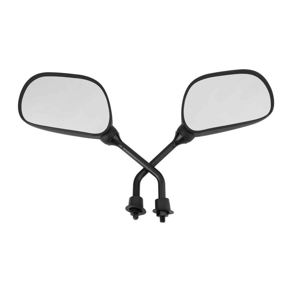 GOOFIT 8mm Black Plastic Rearview Mirror Replacement for 50cc 70cc 90cc 110cc 125cc 150cc 20
