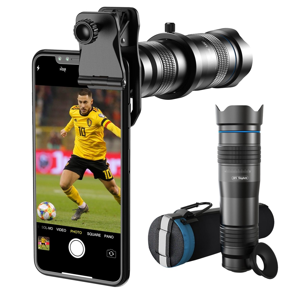 Evil Eye HD Cell Phone Lens-28X Telephoto Lens with Shutter