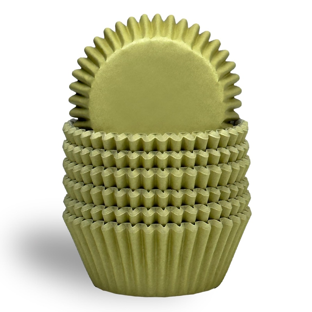 Gcardist Standard 300-Count Cupcake Liners Cupcake Cups Food Grade Solid Yellow Green Color