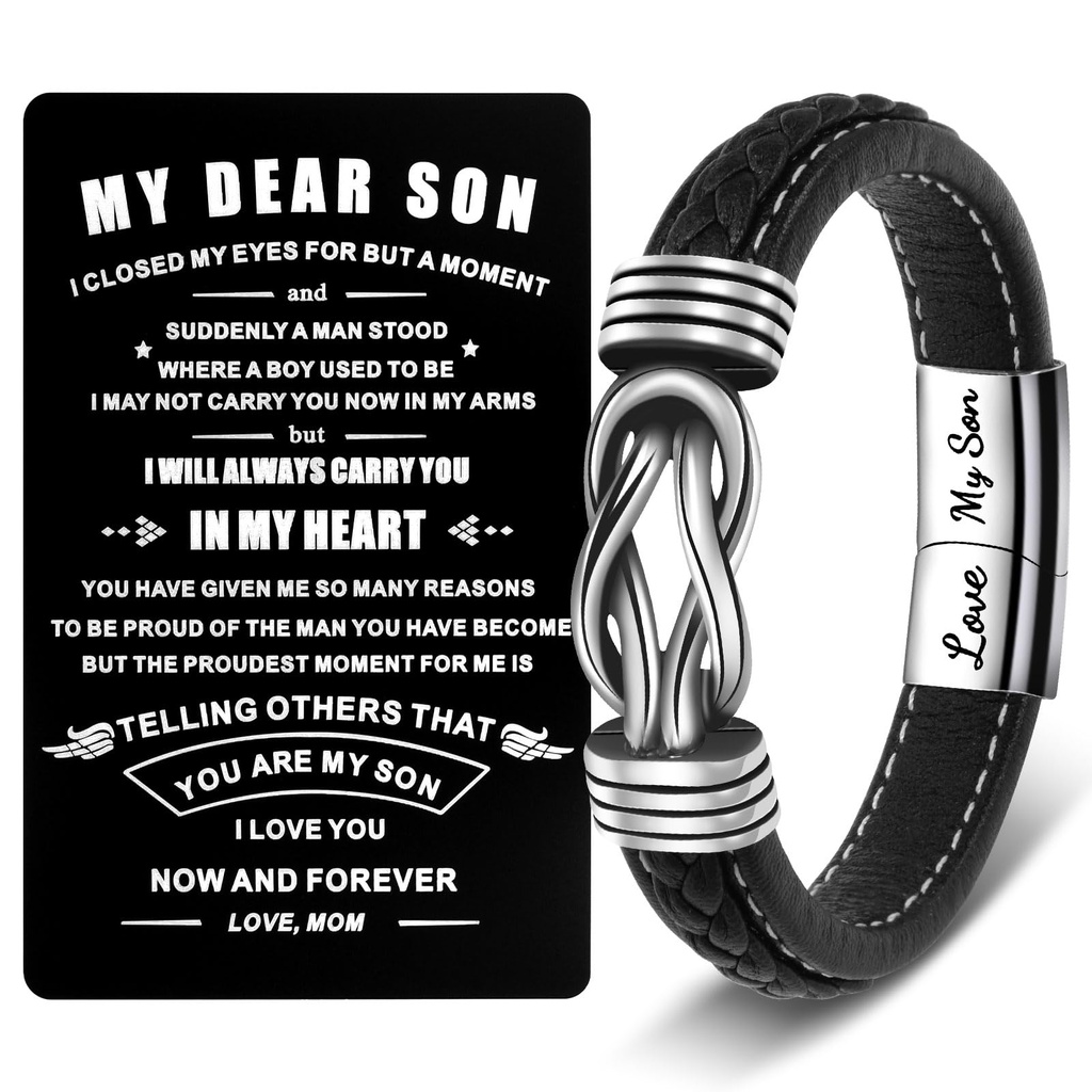 CheersLife Men's Bracelets Gifts for Men,Valentines Day Gift for Him Mens Bracelet Birthday