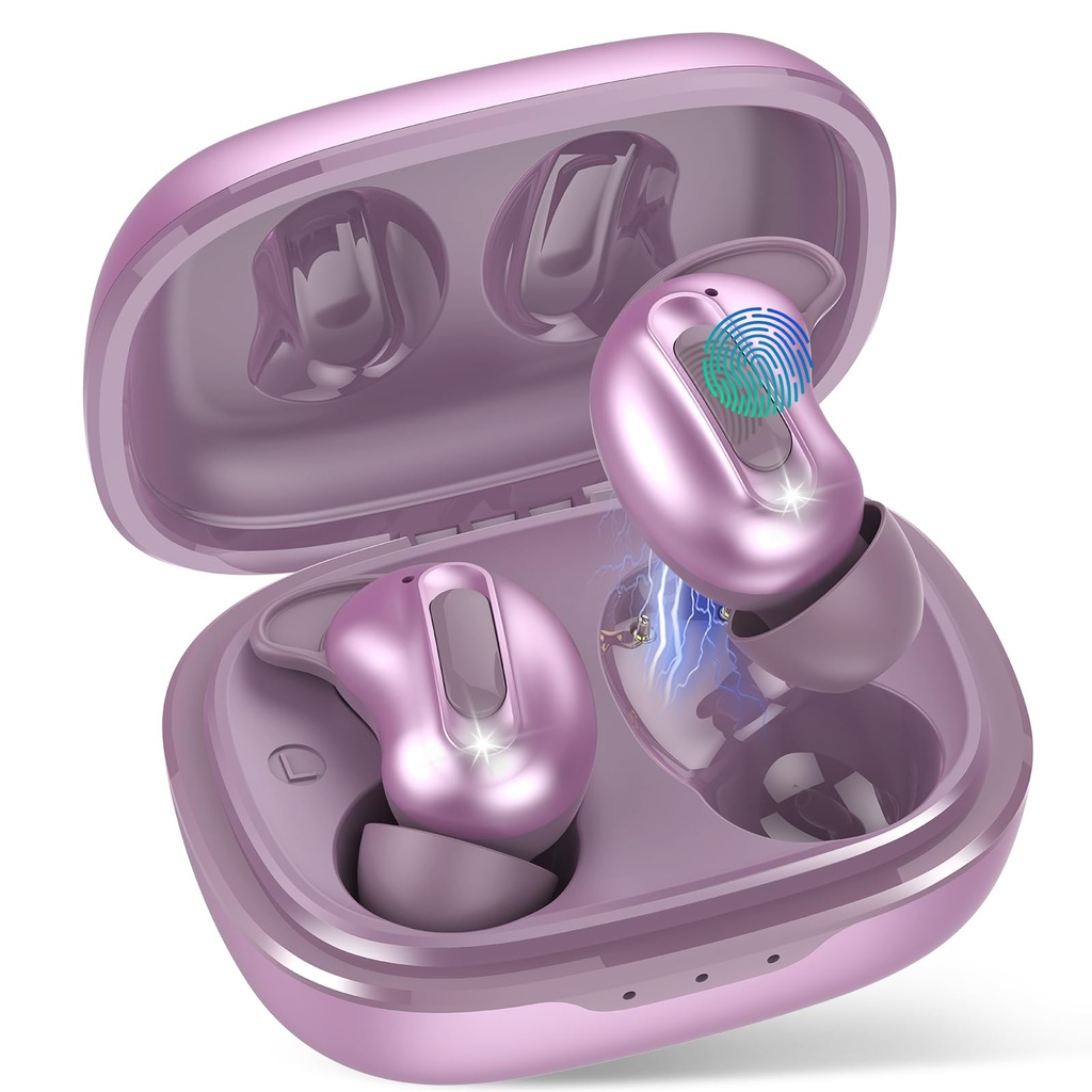 Wireless Earbuds, Mini Sleep Earbuds ANC Bluetooth 5.4 Headphones In Ear