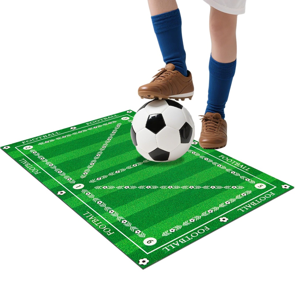 Newthinking Football Training Mat 90x60cm, Anti-Skid Football Training Skills Mat, Soccer Practice Carpet 