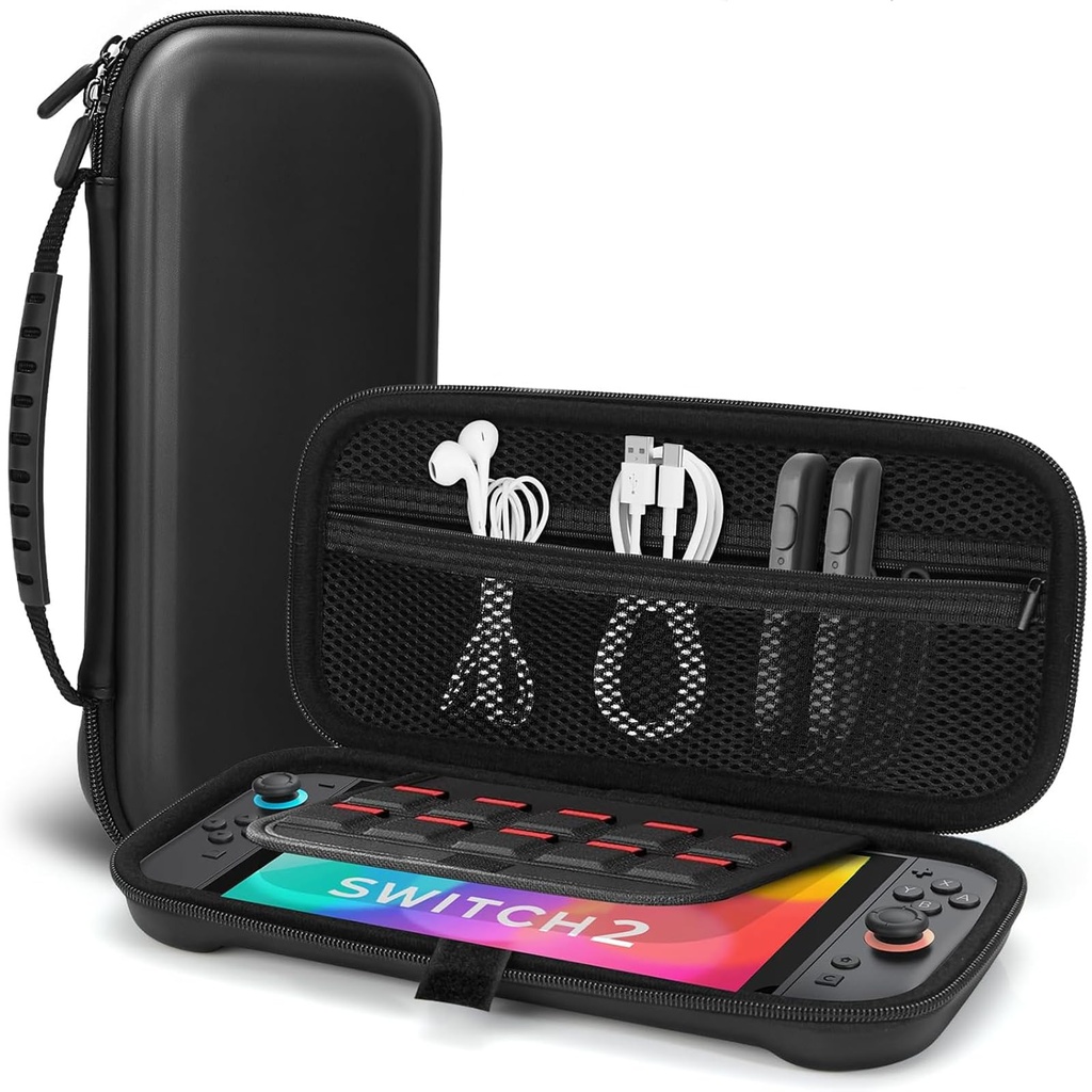 NBCP Switch 2 Carrying Case: Storage Bag Compatible with Switch 2 - Odor-Free Hard Shell Ca