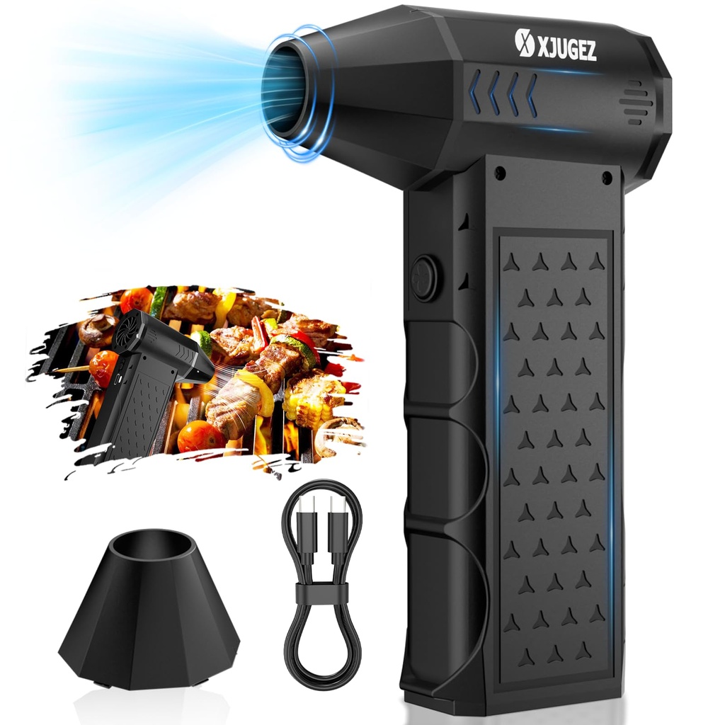 XJUGEZ Electric Air Duster,130000RPM Compressed Air Duster,4 Gears Cordless Mini Air Blower